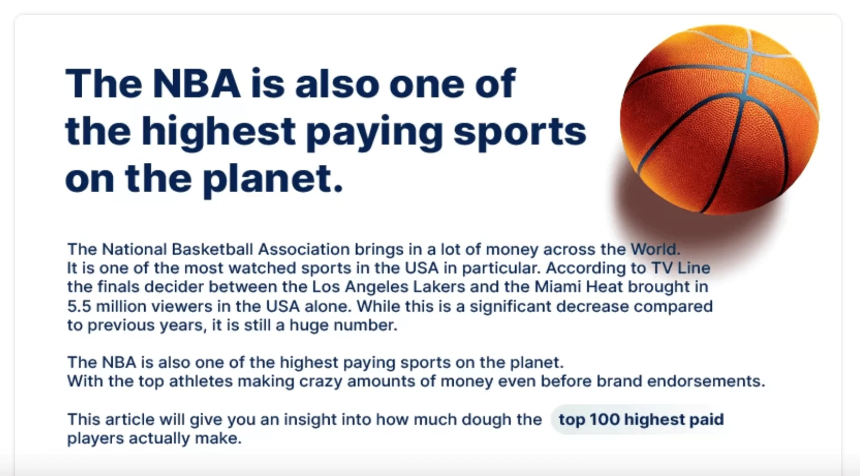 HowToBet.com - Highest Paid Athletes In The NBA: Top 100
